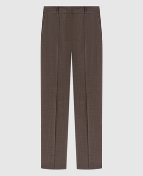 JOSEPH Trina brown wool pants JF009409
