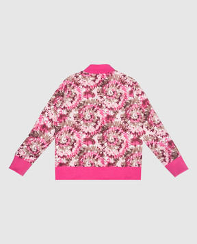 Palm Angels Children's pink tie-dye sports jacket PGBD002S26FAB002