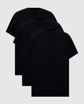 Jil Sander Set of black t-shirts J02GC0161J45048