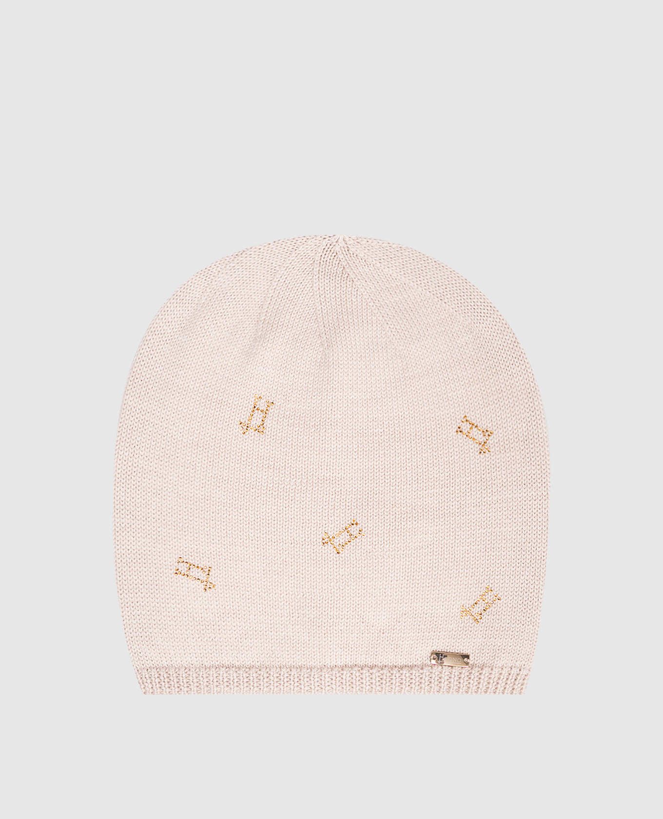 

Beige wool hat with logo Herno