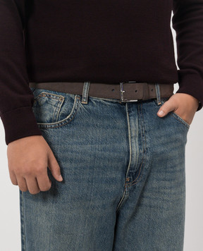 Orciani Grey Amalfi suede belt U08211AMF