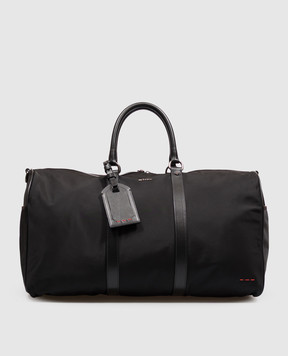 Kiton Black travel bag with metal logo UBA0158N01270