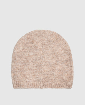 Twinset Beige hat with applique 262TO5610