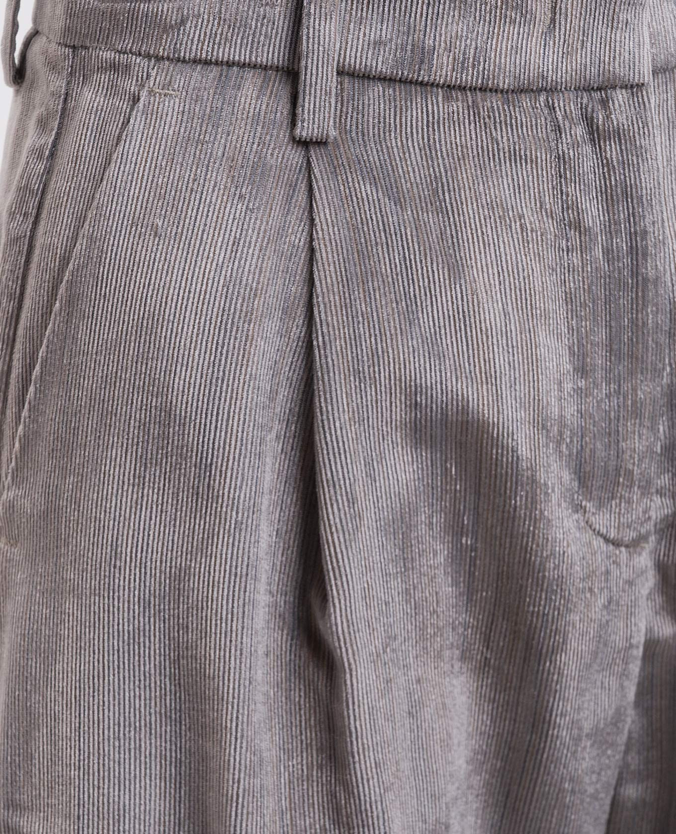 PINWALE gray corduroy pants Momoni 5