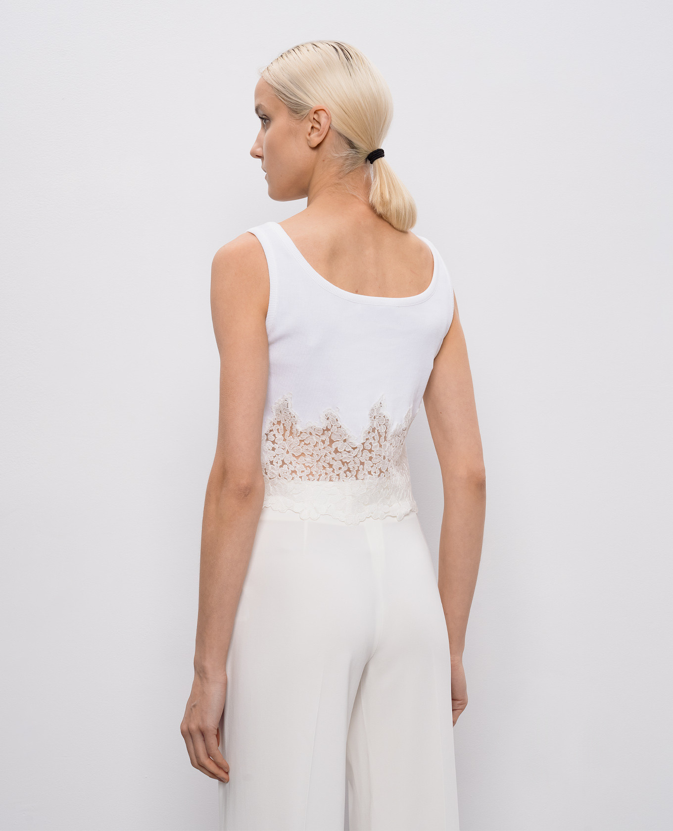 

White top with lace Ermanno Scervino