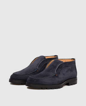 Santoni Blue suede deserts MGDG17823NEOBSEY