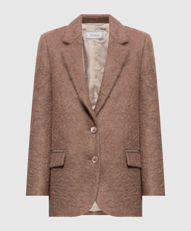 Brown jacket with wool
