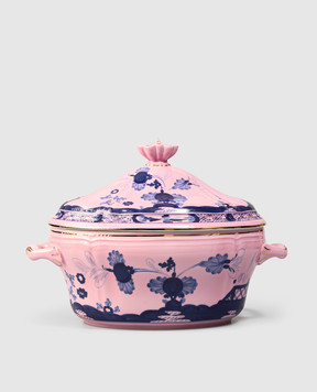 Ginori 1735 Pink porcelain tureen Oriente Italiano 003RG00FZP030010385