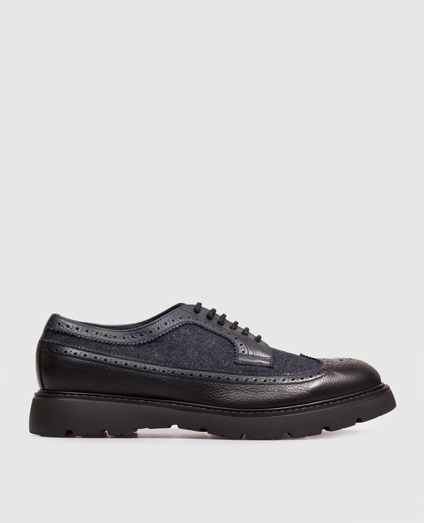 Blue combination brogues