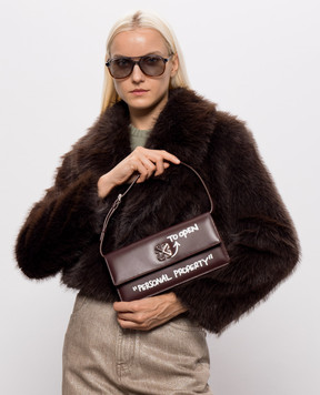 Off-White Burgundy leather bag Jitney 1.0 OWWNN30F26LT01