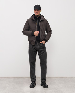 MooRER Brown Oniro down jacket ONIROSTP