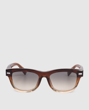Brunello Cucinelli Stanley J Brown Sunglasses MOCSTEMS17