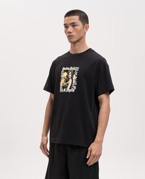 Palm Angels Black Pinup T-shirt PMAA109S26JER00F