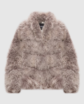 Simonetta Ravizza Beige Duck goat fur coat F06JA416H30