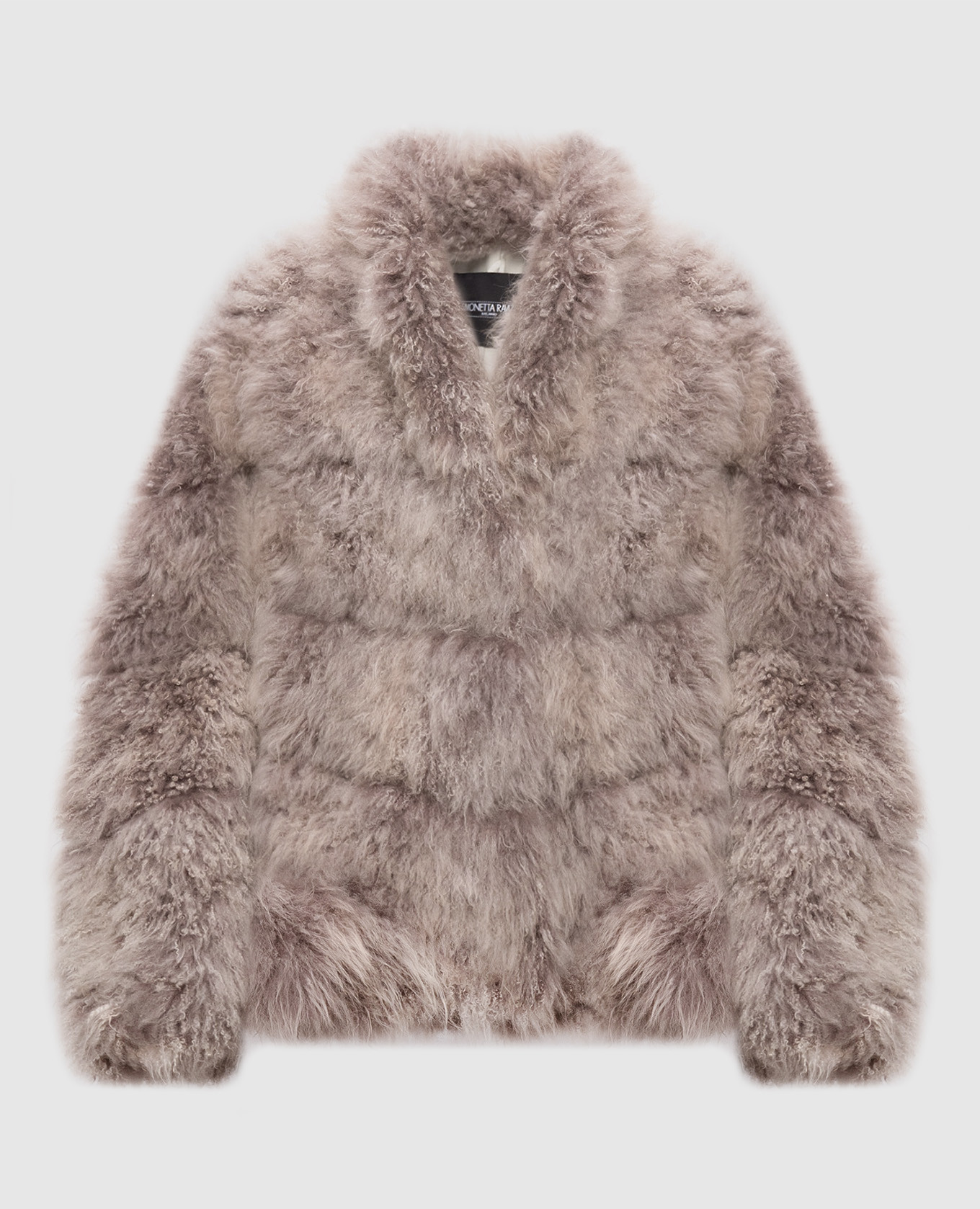 Beige Duck goat fur coat