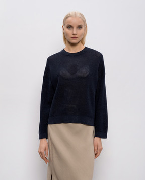 Brunello Cucinelli Blue jumper with lurex MST263300