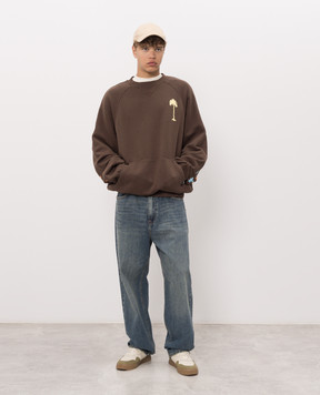 Palm Angels Brown Feel High sweatshirt PAMBA007FL001