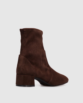 Stuart Weitzman Maeve brown suede ankle boots SM436