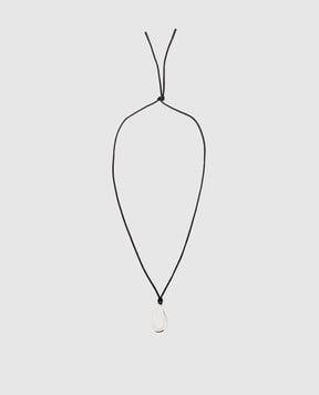 Jenny Bird Black Egret Rope Necklace JB1365HPSW