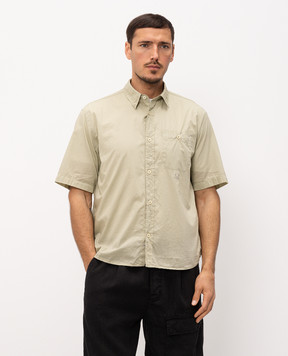 C.P. Company Khaki short-sleeved shirt MSH224A110349G