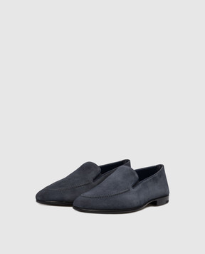 Stefano Ricci Blue suede loafers UC38G2388SDP