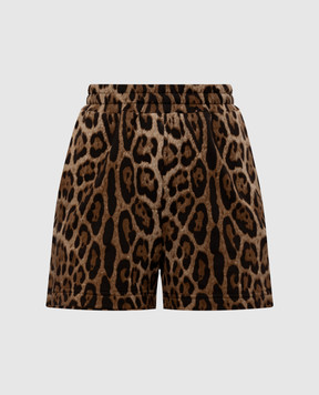 Dolce&Gabbana Brown printed shorts FTC95TFS785