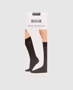 Wolford Black knee socks 50 den 30923