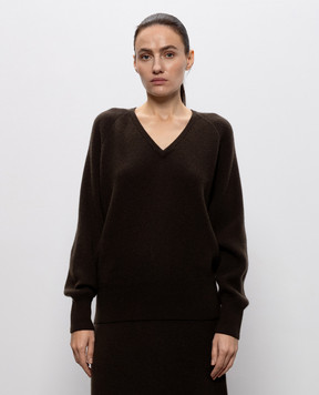 Agnona Brown cashmere pullover K0120181K120Q