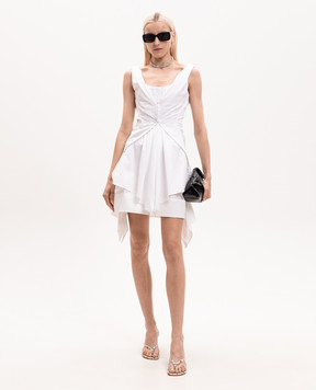 Alexander McQueen White asymmetrical dress 868507QAACZ