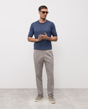 Enrico Mandelli Gray cotton pants GYM02B5653