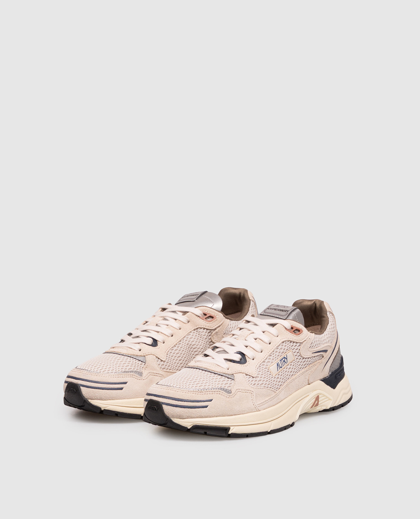

Beige Hyperway logo combination sneakers AUTRY