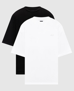 Juun.j Set of T-shirts with logo patch JC6142PSE5