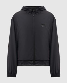 Dolce&Gabbana Black windbreaker with wool G9BSQTGK306
