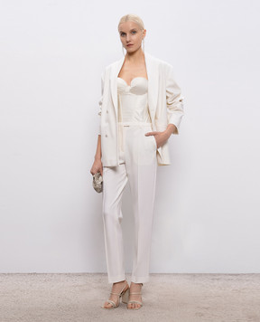 Loulou de Saison Ivory linen pants MALKALDS