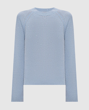 Peserico Blue sequined jumper A99037F079312A