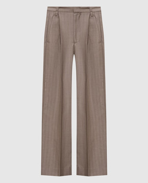 Victoria Beckham Brown wool pants 1226WTR007113A