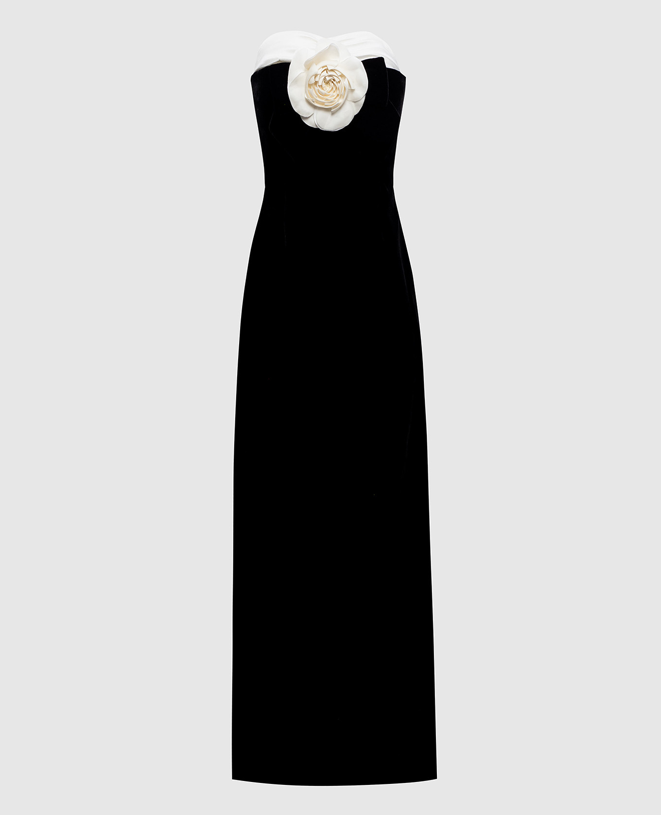 

Black velvet silk dress Richard Quinn