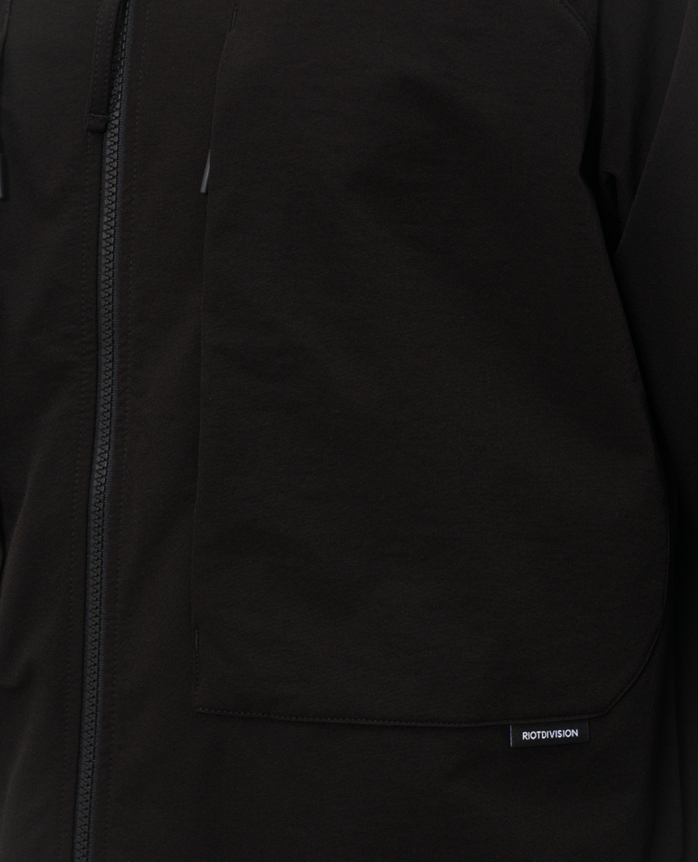 

Black windbreaker with logo patch Riotdivision