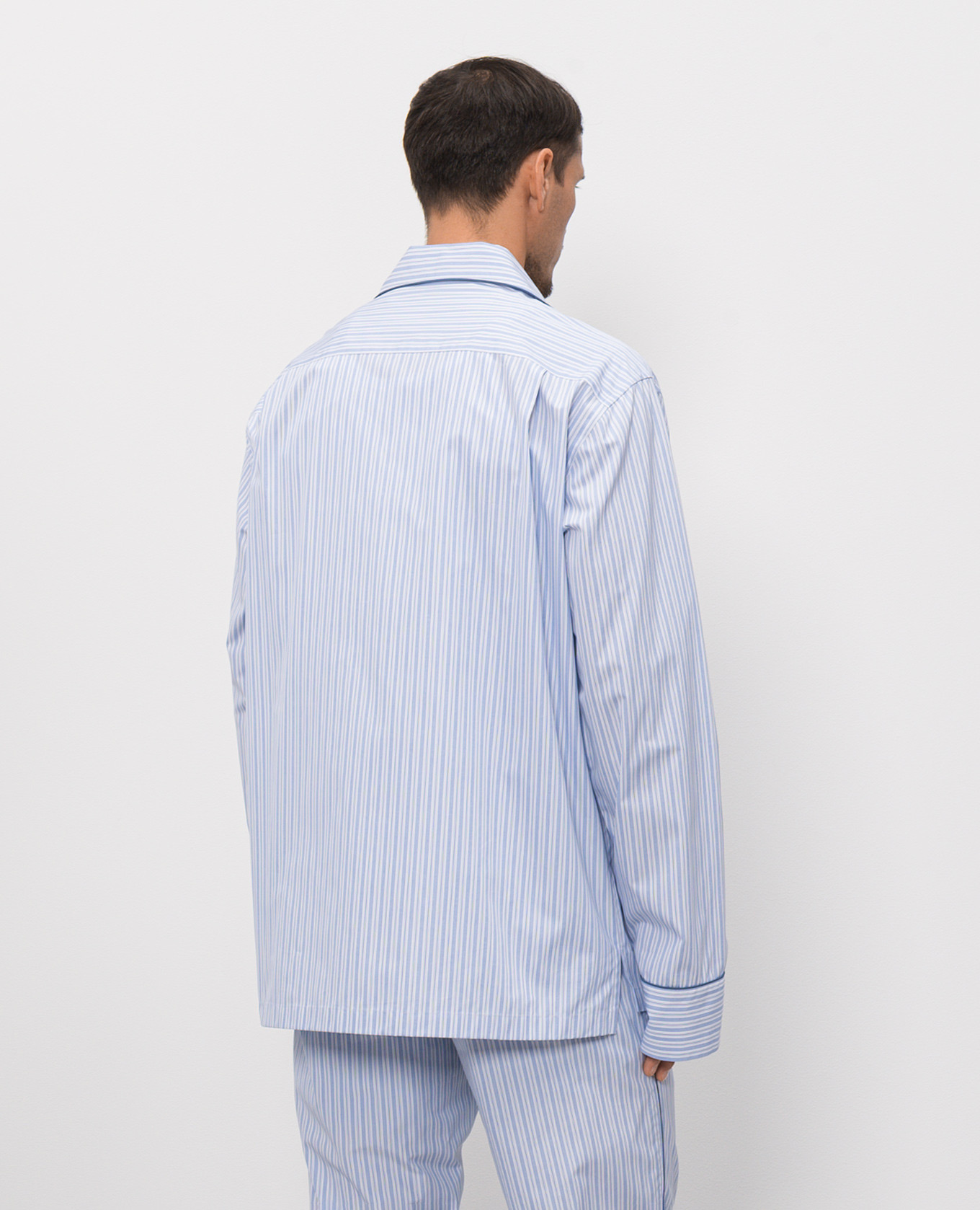

Blue striped pajama-style shirt Dolce&Gabbana, Light blue