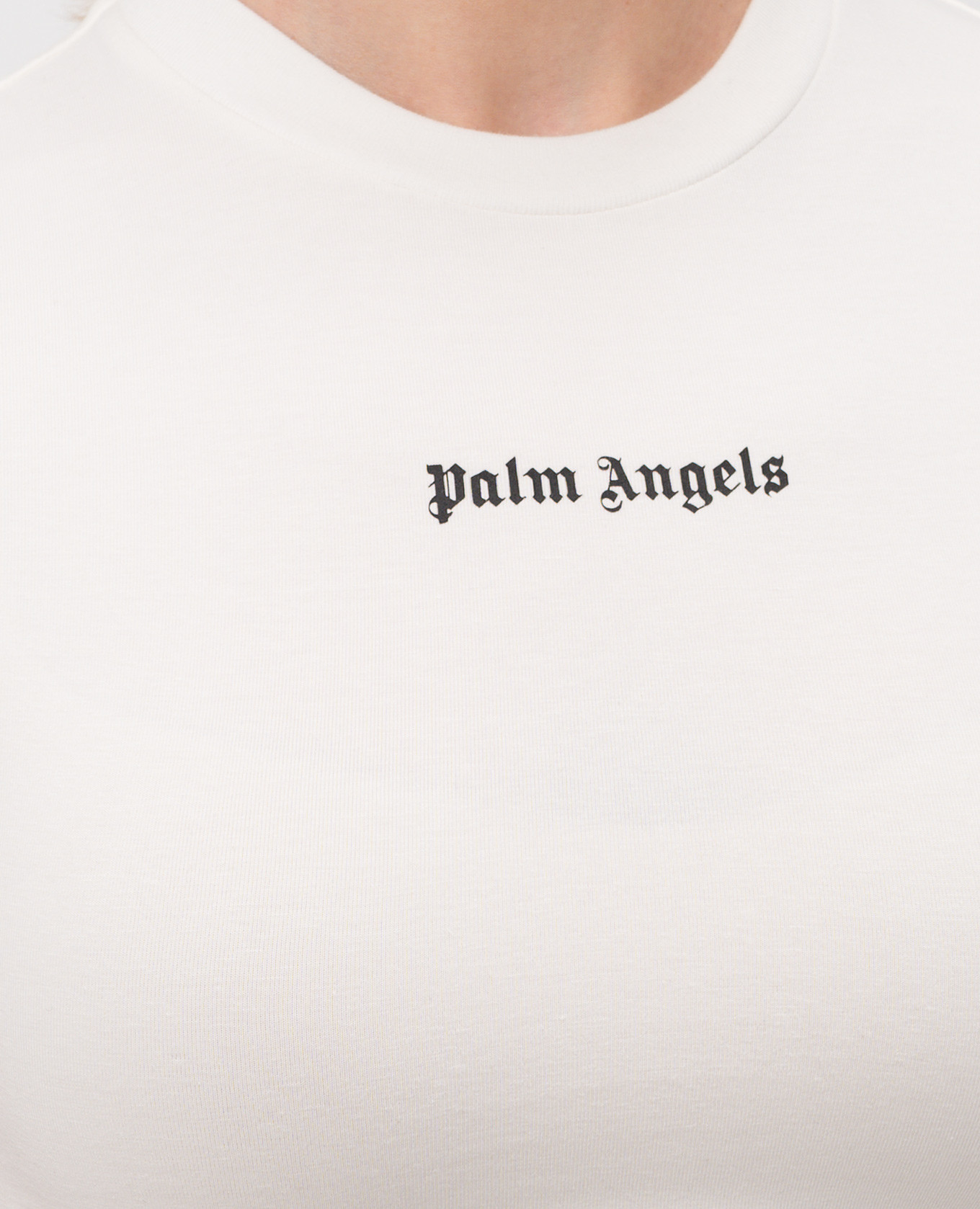 

Ivory top with logo print Palm Angels, Beige