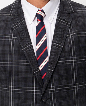 Thom Browne Blue striped silk tie MNL001A07182