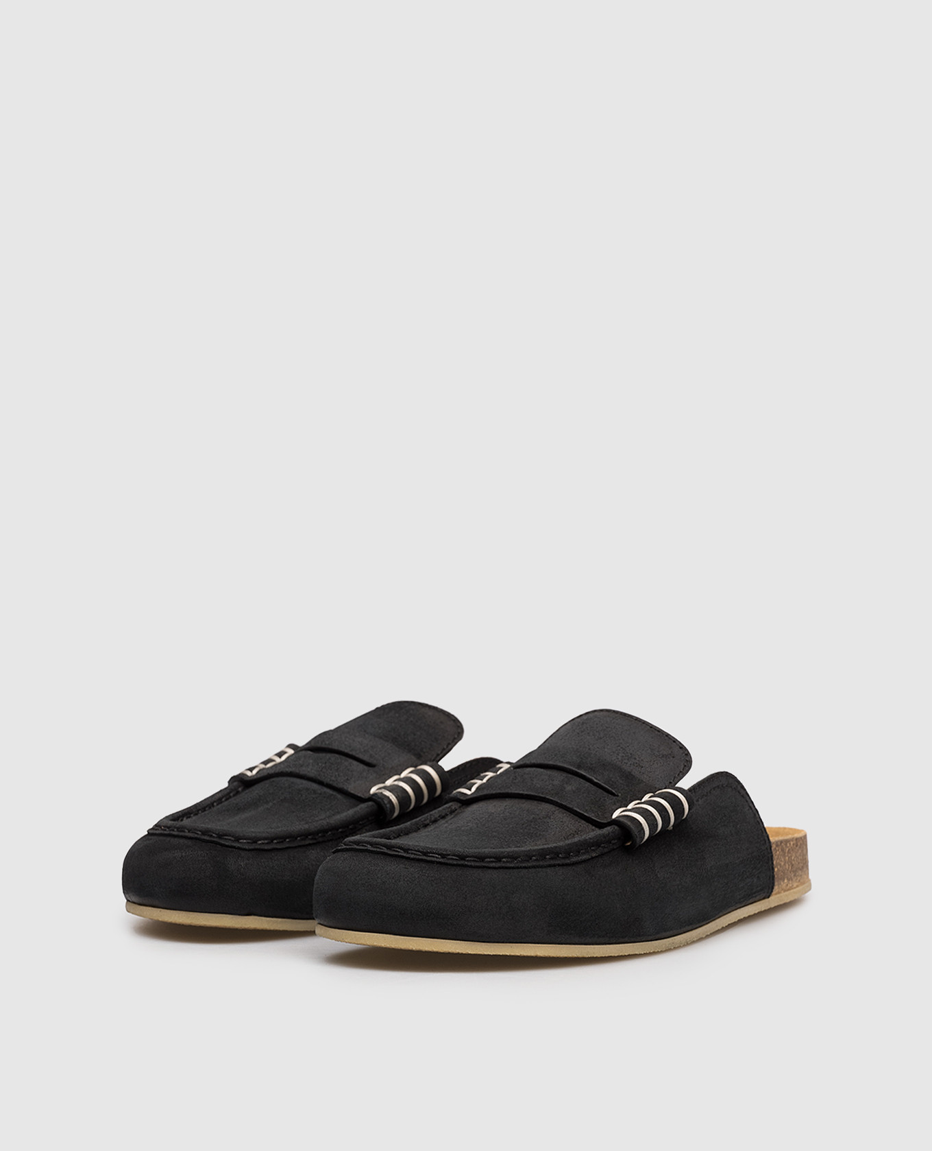 

Black suede Stitch mules JW Anderson
