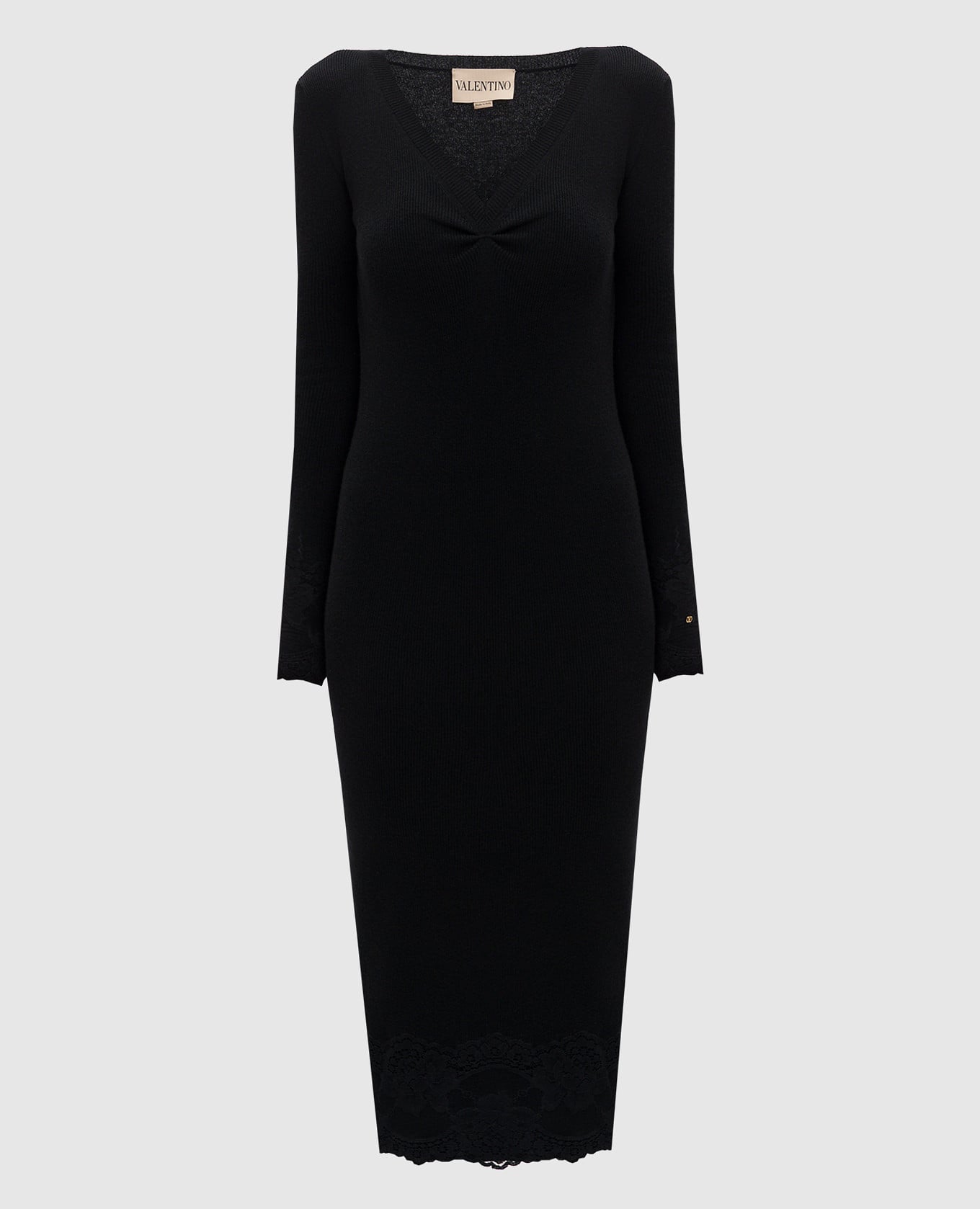 

Black cashmere midi dress Valentino