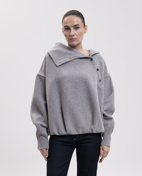Max Mara Sportmax AEROSI grey melange sweatshirt SPXAEROSI