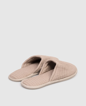 L'appartement Mia brown slippers MIASLIPPERS