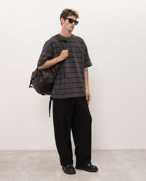 Juun.j Gray striped T-shirt JC6742P203
