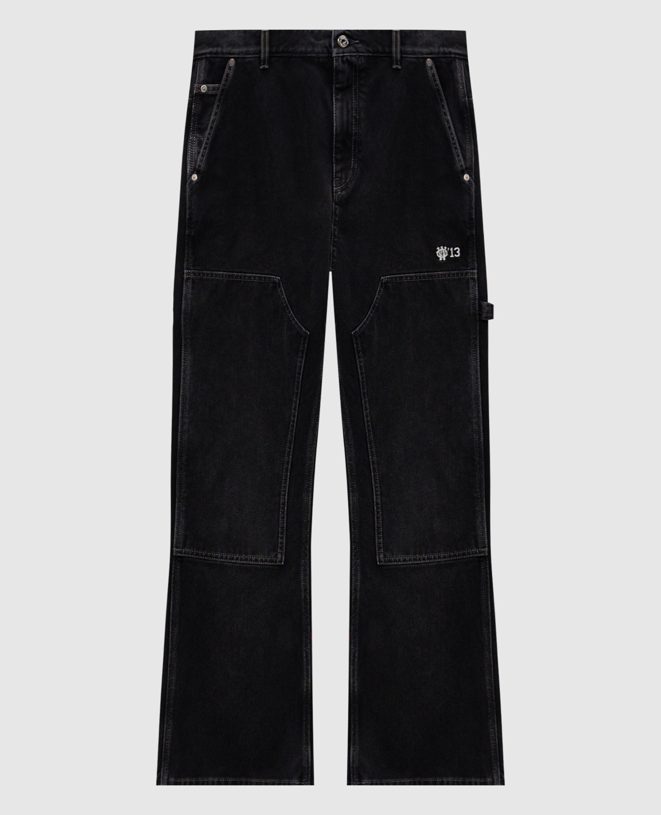 

Black jeans with logo patch Off-White