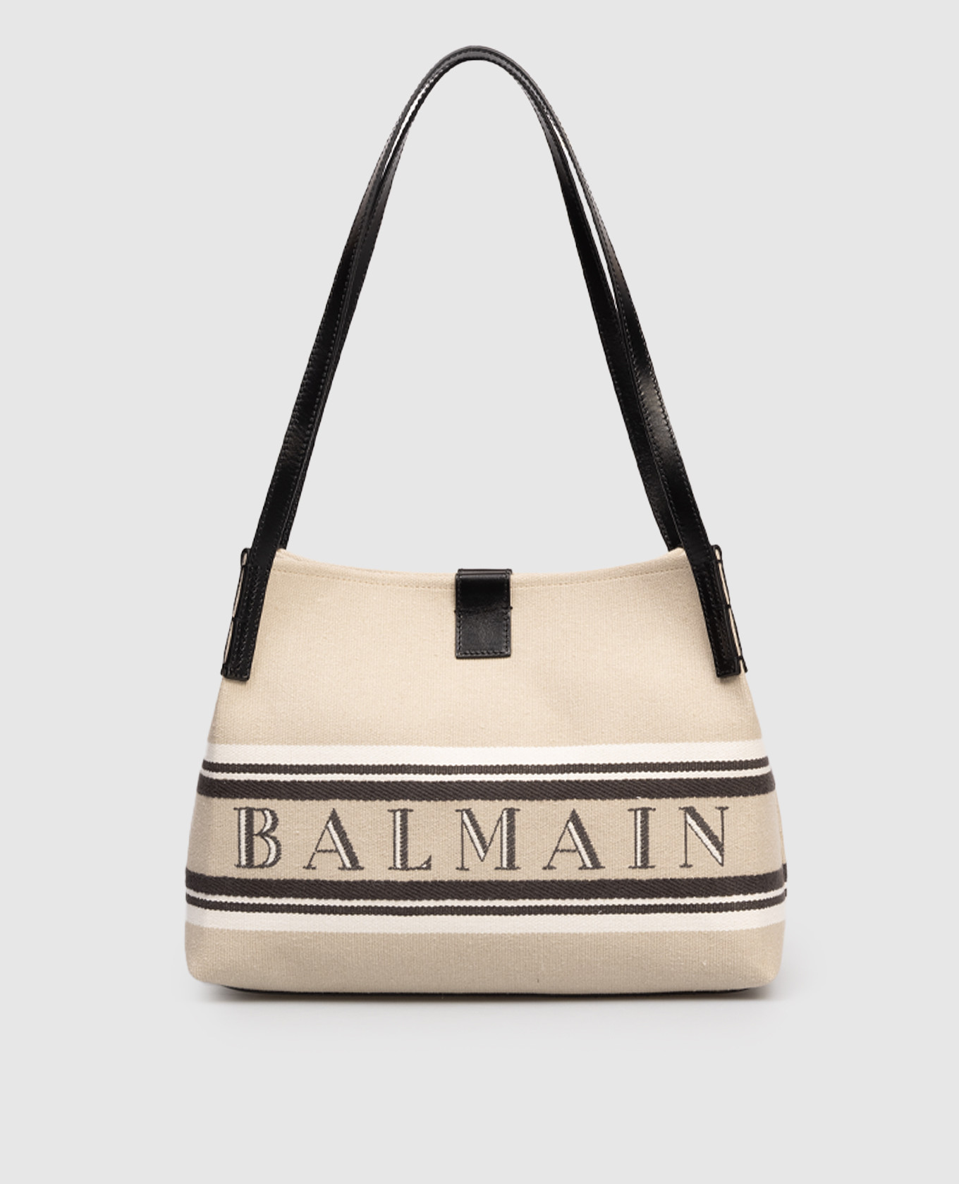 

Beige tote bag with logo Balmain