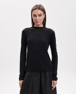 The Row Black Octavo silk top 11071Y738