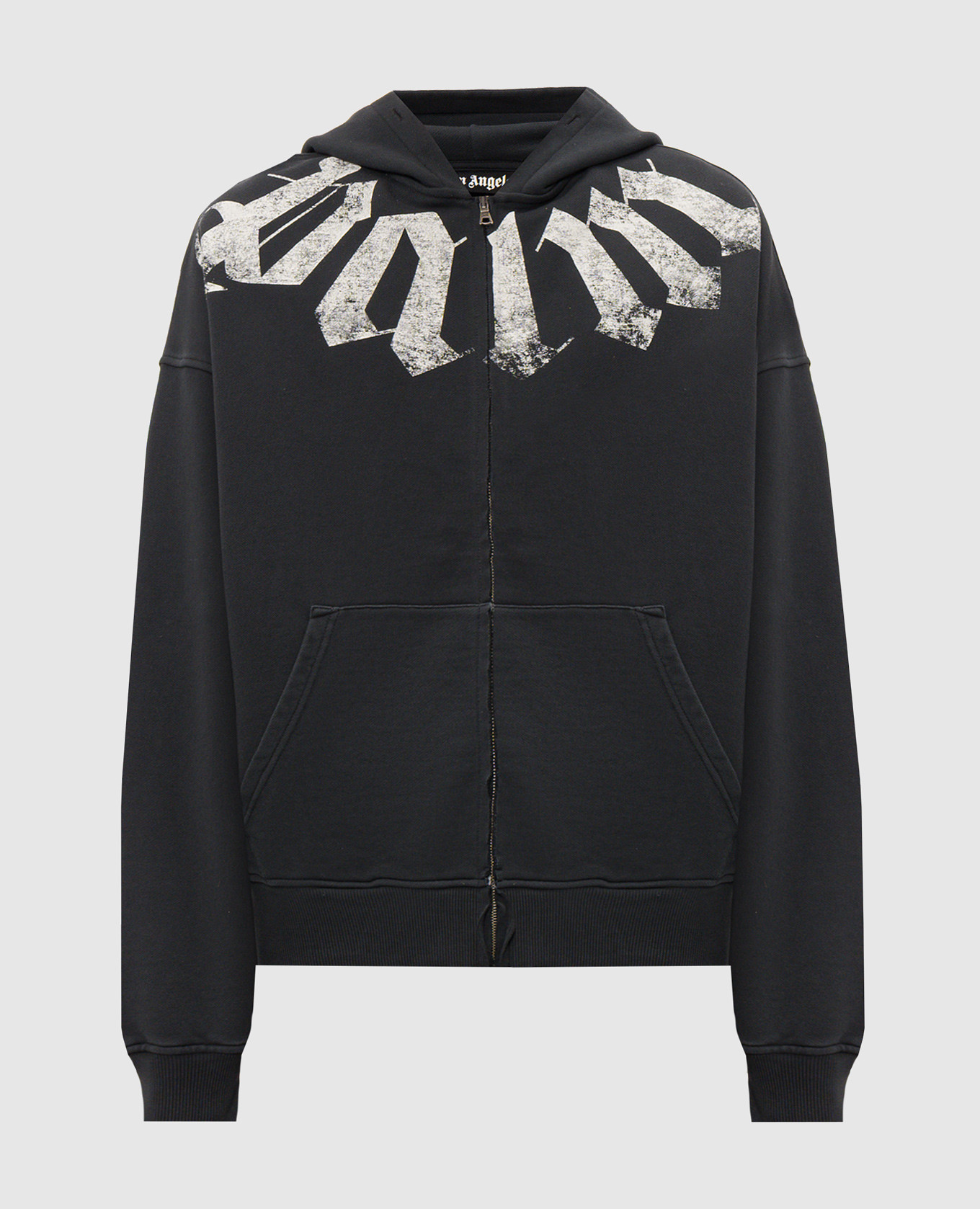 Black sports jacket with print